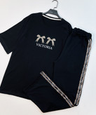 ست تیشرت و شلوار زنانه مشکی