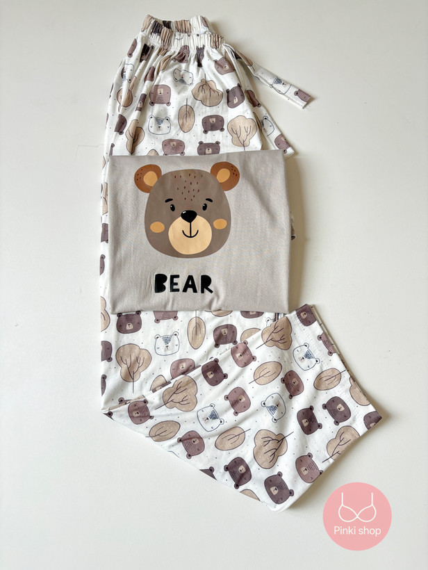 ست تیشرت و شلوار زنانه نخ پنبه